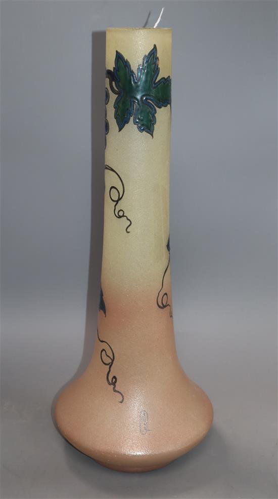 A signed Leune Art Nouveau vase